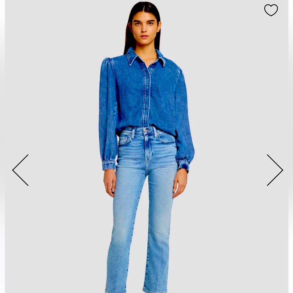 7 for All Mankind LUXE VINTAGE HIGH WAIST SLIM KICK Size 31